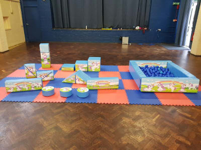 Unicorn Bronze Soft Play Package, a party package for hire from Abc Party Hire