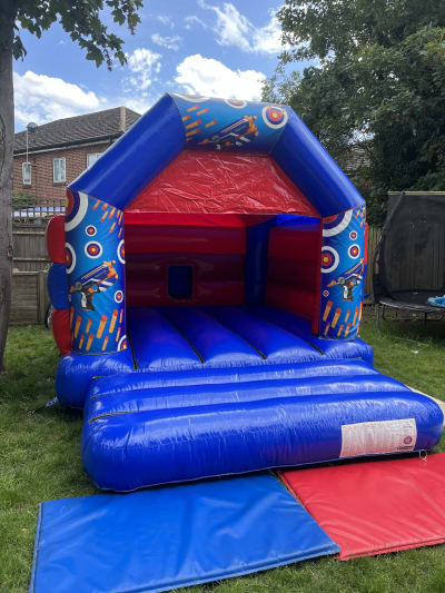 Nerf Bouncy Castle 11ft x 15ft, a bouncy castle for hire from Chloe's Castles