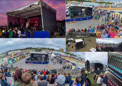 Mobile trailer stage hire Leeds