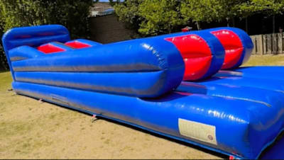 Bungee Run, a assault course for hire from Laxcorp Event Hire