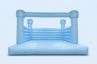 pastel blue castle, a bouncy castle for hire from Croydon Bouncy Castles