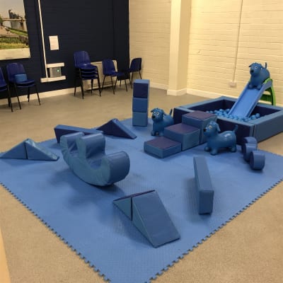 Chelsea Blue Soft Play Set, a soft play set for hire from Playdays Parties