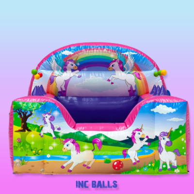 Ball Pond Air Juggler Unicorn 2, a soft play set for hire from Bromley Bouncy Castles