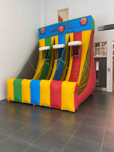 Basketball Shootout, a inflatable game for hire from Animal Bouncers