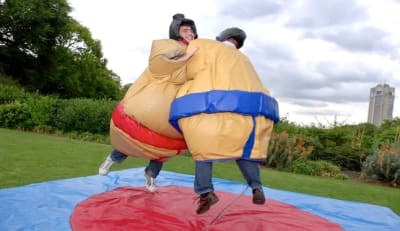Adult Sumo Suits, a inflatable game for hire from Jumping Jacks Bouncy Castles
