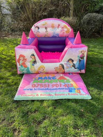 Princess Ball Pool, a soft play set for hire from Let's Make Memories