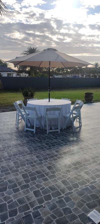 Umbrella & Table for Rental