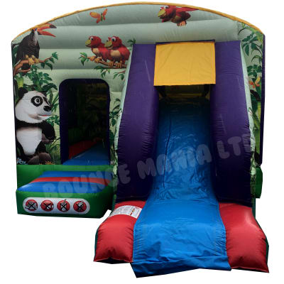 12ft x 18ft Jungle Bounce n Slide, a bounce and slide combo for hire from Bounce Mania