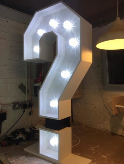 Led Light Up Numbers & Letters - Bouncy Castle Hire in Gravesend, Strood,  Sidcup, Welling, Northfleet, Sevenoaks, Dartford, Chatham