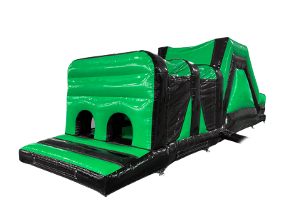 33ft Green and Black Obstacle Course, a assault course for hire from Crockerz Castles