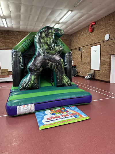 Hulk Bouncy Castle, a bouncy castle for hire from Bouncy Castle Fun World