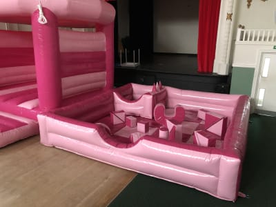 Pretty Pink Soft Play Surround, a soft play set for hire from Playdays Parties