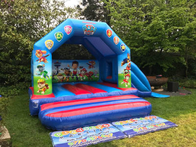 Nickelodeon Paw Patrol Bounce N Slide, a bounce and slide combo for hire from Playdays Parties