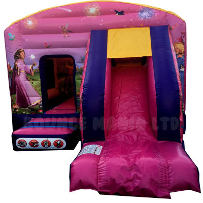 12ft x 18ft Princess Bounce n Slide, a bounce and slide combo for hire from Bounce Mania