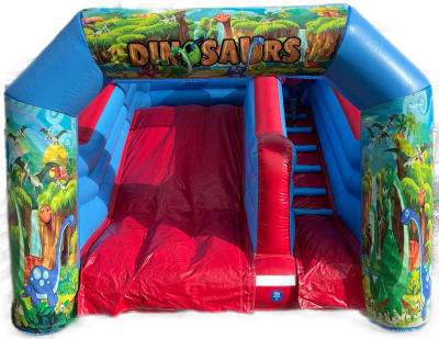 Dino Tots Slide, a inflatable slide for hire from Epic Inflatables & Soft Play Hire