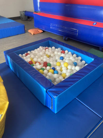 Blue Soft Play Ball Pit, a soft play set for hire from Wallington Bouncy Castles
