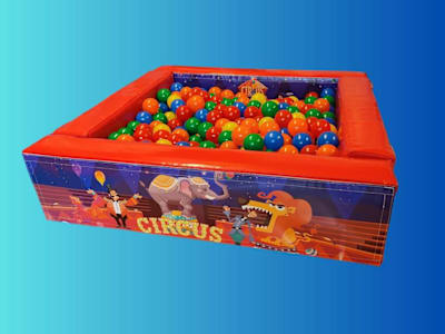 Ball Pit 4x4ft Circus, a soft play set for hire from Have A Bounce
