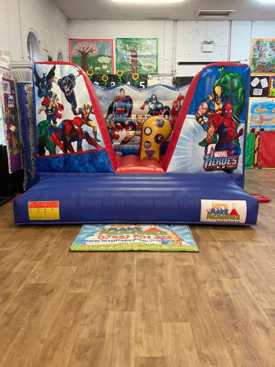Low Height Super Hero Bouncy Castle, a bouncy castle for hire from Let's Make Memories