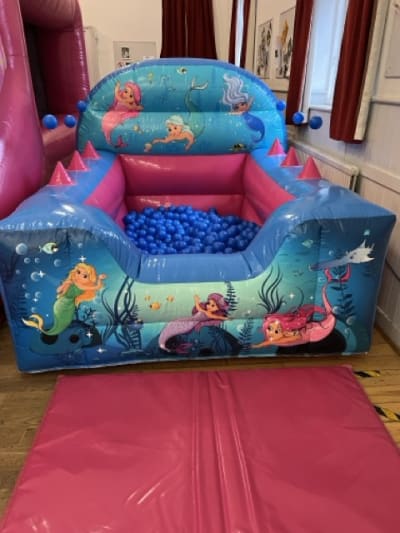 Mermaid Ball Pit, a soft play set for hire from Elmbridge Inflatables