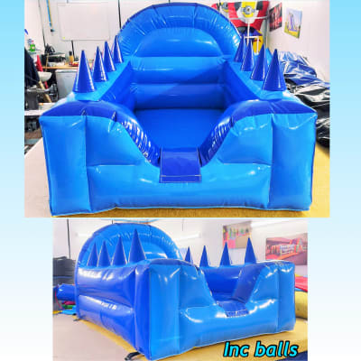 Ball Pond Air Juggler Blue 2, a soft play set for hire from Bromley Bouncy Castles
