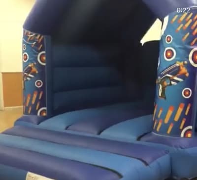 Shoot out Theme, a inflatable game for hire from Kidz Smile