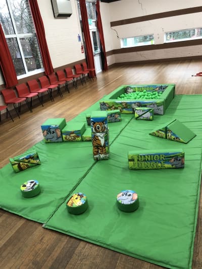 Jungle Themed Soft Play Set, a soft play set for hire from Rick's Castles