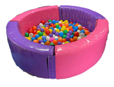 Pink/Purple Ball Pool, a soft play set for hire from Epic Inflatables & Soft Play Hire