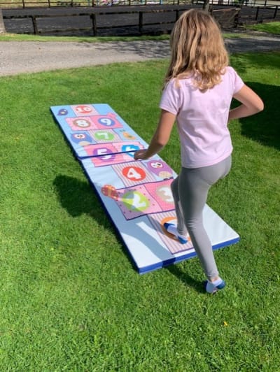 Hopscotch Soft Play Mat (Large), a soft play set for hire from 1st Choice Inflatables