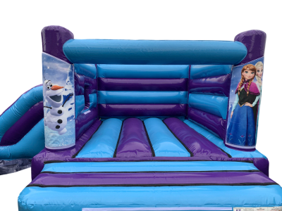 17ft x 15ft Frozen combi, a bouncy castle for hire from Bounce Mania