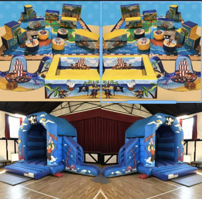 Pirate Party Package, a party package for hire from Wallington Bouncy Castles