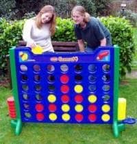 Connect 4, a inflatable game for hire from Bouncy Castle Club