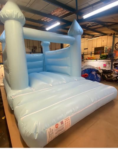 15 x 11 ft PASTEL BLUE BOUNCY CASTLE, a bouncy castle for hire from SK Hire Events