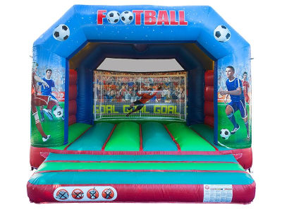 12 x 12 Pro Football Bouncy Castle Hire Surrey, a bouncy castle for hire from Alpha Bouncy Castles & Events