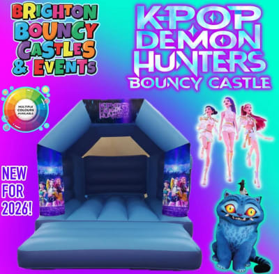 k pop demon hunters Bouncy Castle, a bouncy castle for hire from Brighton Bouncy Castles