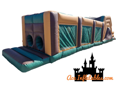 50ft Army Inflatable Assault Course, a assault course for hire from Ace Inflatables