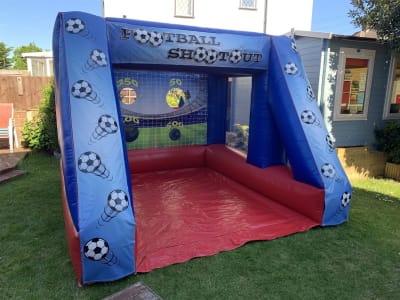 Football Shootout, a inflatable game for hire from Epic Inflatables & Soft Play Hire