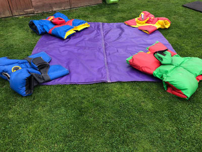 Sumo Suits, a inflatable game for hire from Animal Bouncers