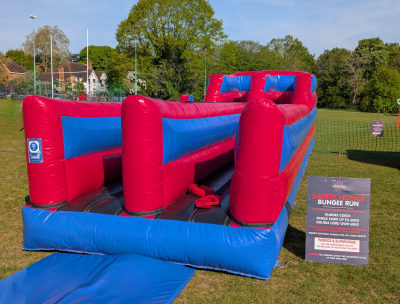 Bungee Run, a assault course for hire from Airscape Events