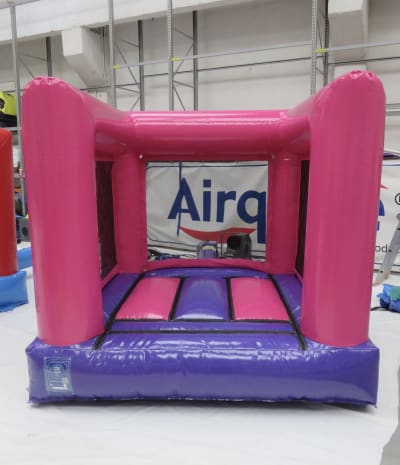 Mini Pink Bouncy Castle, a toddler inflatable for hire from Playdays Parties