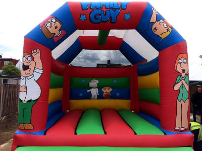 15ft x 12ft Adult family guy bouncy castle (EXTRA LARGE), a adult bouncy castle for hire from TFG Bouncy Castles