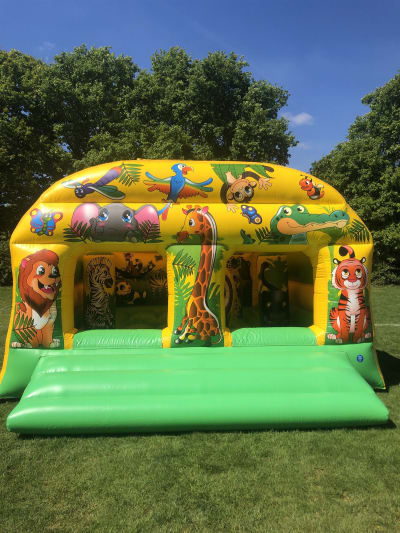 Jungle Fever Bouncy Castle, a bouncy castle for hire from Rick's Castles