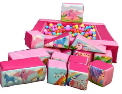 Unicorn Soft Play, a soft play set for hire from Cookes Castles