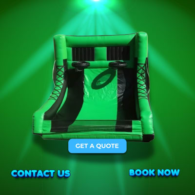 Inflatable Basketball Challenge For Hire, a inflatable game for hire from Funday Entertainment