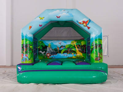 Jungle Jumper Bouncy Castle, a bouncy castle for hire from Crockerz Castles