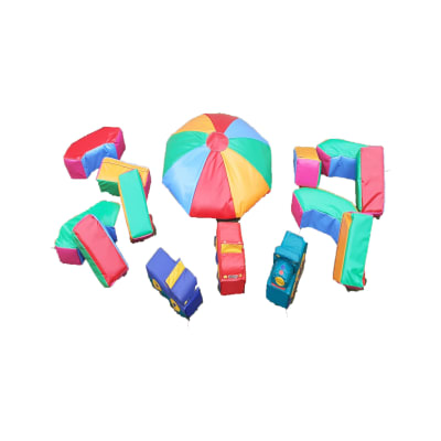 Rainbow Soft Play, a soft play set for hire from Jumping Jacks