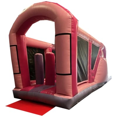 Pink & Purple Obstacle Course, a assault course for hire from Jumping Jacks