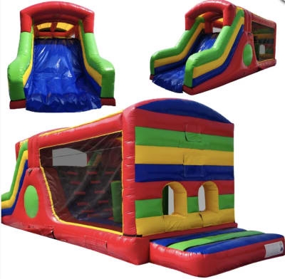 30' Disco Fun Run Multicoloured, a assault course for hire from Epic Inflatables & Soft Play Hire