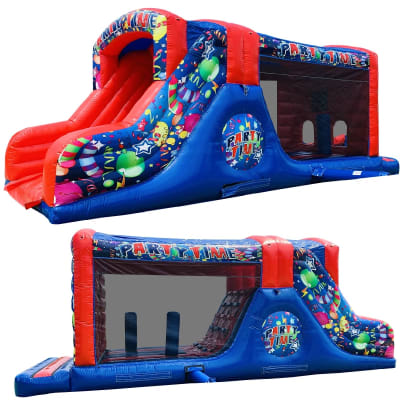 30' Disco Fun Run Party Time, a assault course for hire from Epic Inflatables & Soft Play Hire
