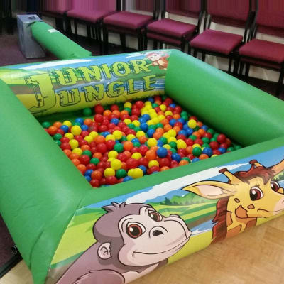 Jungle Ball Pool, a soft play set for hire from Bounce About Sussex
