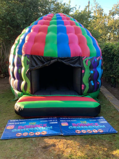 Disco Dome (15ft x 17ft), a disco dome for hire from The Bounce Generation